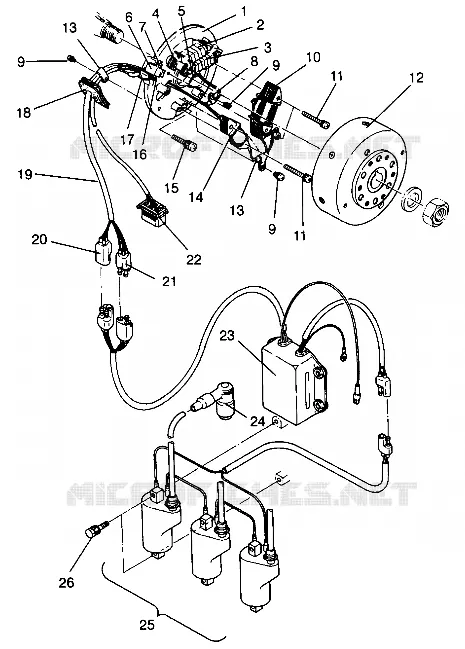 MAGNETO ASSEMBLY RXL 0940768 AND RXL TOURING 0940869 (4925062506046A)