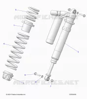 SUSPENSION, CHOQUE FRONTAL MOUNTING, DELUXE