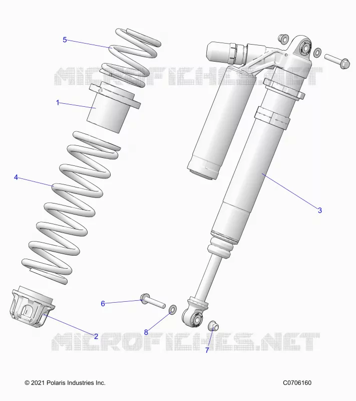 SUSPENSION, CHOQUE FRONTAL MOUNTING, DELUXE