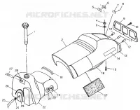 ASIENTO Y TANQUE DE GAS 700 XC 0971766 (4941814181A006)