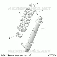 SUSPENSION, REAR MONTAJE DE DESCARGA