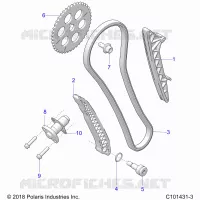 LA CADENA DE LEVAS AND TENSIONER
