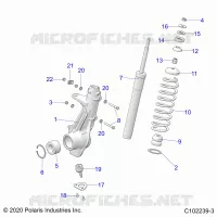 SUSPENSION, PUNTAL DELANTERO