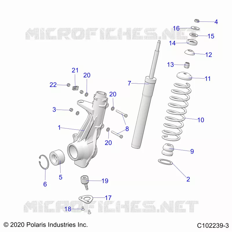 SUSPENSION, PUNTAL DELANTERO