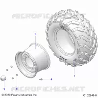 RUEDAS, REAR TIRE