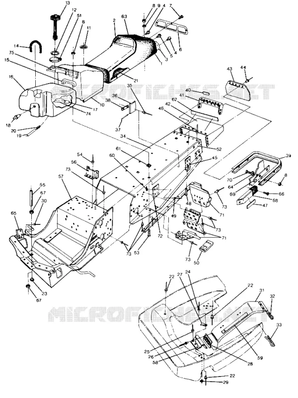 CHASIS AND ASIENTO Trail (4915441544001A)