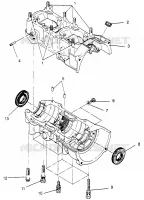 CAJA DEL CIGÜEÑAL 440 XCR SP 0961760 (4931583158C007)