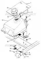 GASOLINA TANK Trail Boss W968527 (4935883588A011)