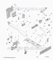 ELECTRICA, WIRE HARNESS, COMPONENTS AND LICENSE PLATE