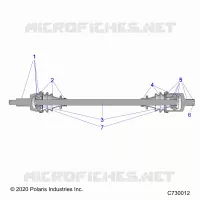 TREN, FRONT HALF SHAFT