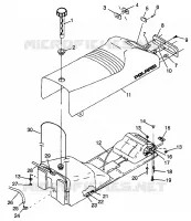 ASIENTO Y TANQUE DE GAS ULTRA 0986778 (4943554355A007)