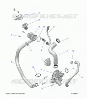MOTOR, WATERPUMP AND BYPASS