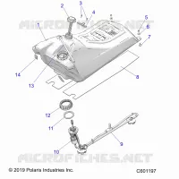 SISTEMA DE COMBUSTIBLE, FUEL TANK ASM.