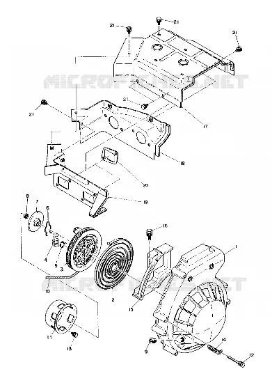 ARRANQUE DE RETROCESO AND BLOWER HOUSING (4909550955019A)