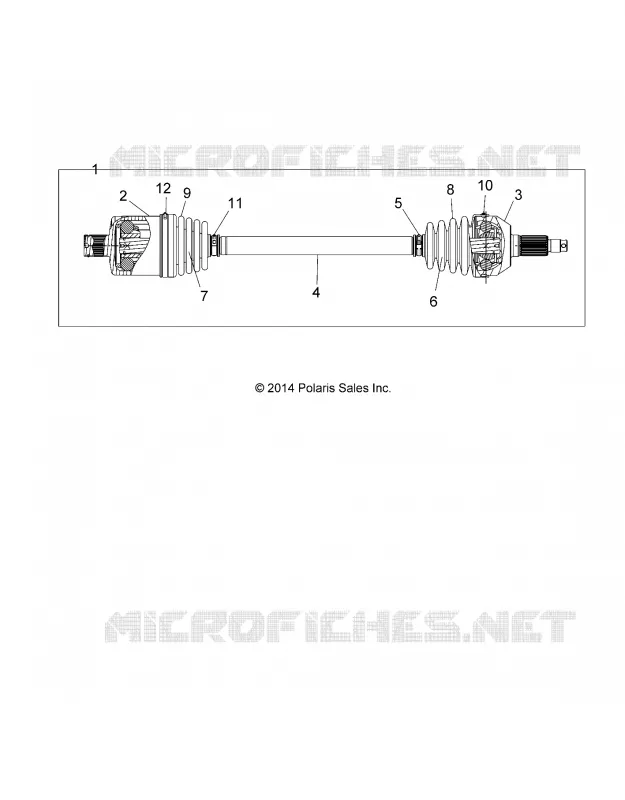 TREN, REAR HALF SHAFT