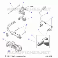 SISTEMA DE COMBUSTIBLE, RAIL, LINES AND THROTTLE BODY