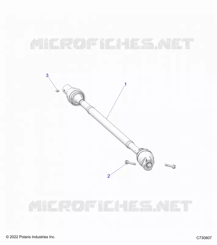 TREN, REAR PROP SHAFT