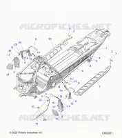 CHASSIS, PROTECCIÃ³N DEL EMBRAGUE, FOOTRESTS, AND RUNNING BOARDS