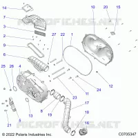 TREN, CLUTCH COVER AND DUCTING