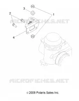 MOTOR, CARBURADOR BRACKET
