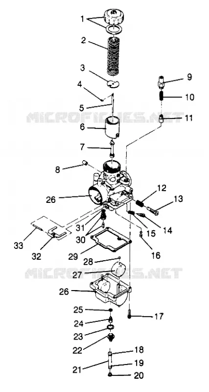 CARBURADOR (XLT, SKS) XLT 0970756, XLT SKS 0970556 (4937693769D002)