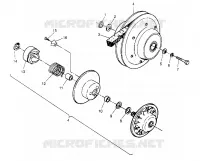 accionado de embrague ASSEMBLY 2x4 400L W947540 (4926752675B011)
