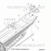 CHASIS, REAR, MISC. COVERS AND SNOWFLAP