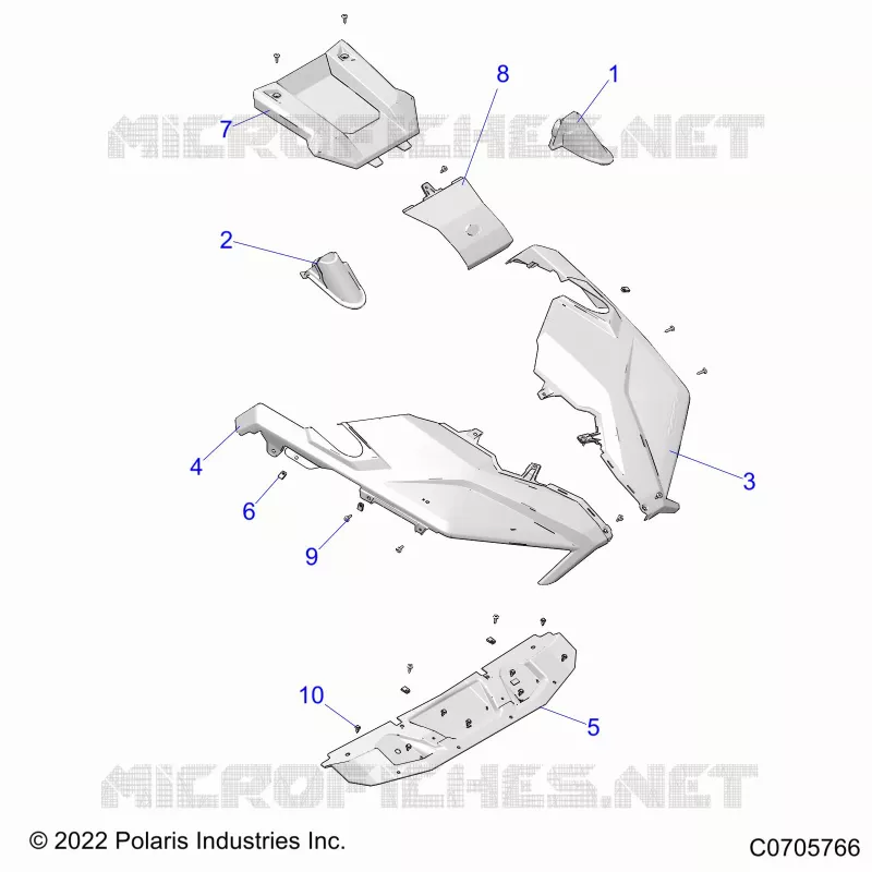 CAPUCHA AND FRONT FENDERS