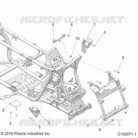 CHASIS, FRONT CAB SUPPORTS