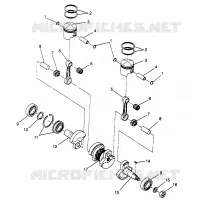 PISTÓN Y CIGÜEÑAL LITE 0963433, EURO LITE E963433 AND LITE DELUXE 09634 (4931663166C006)