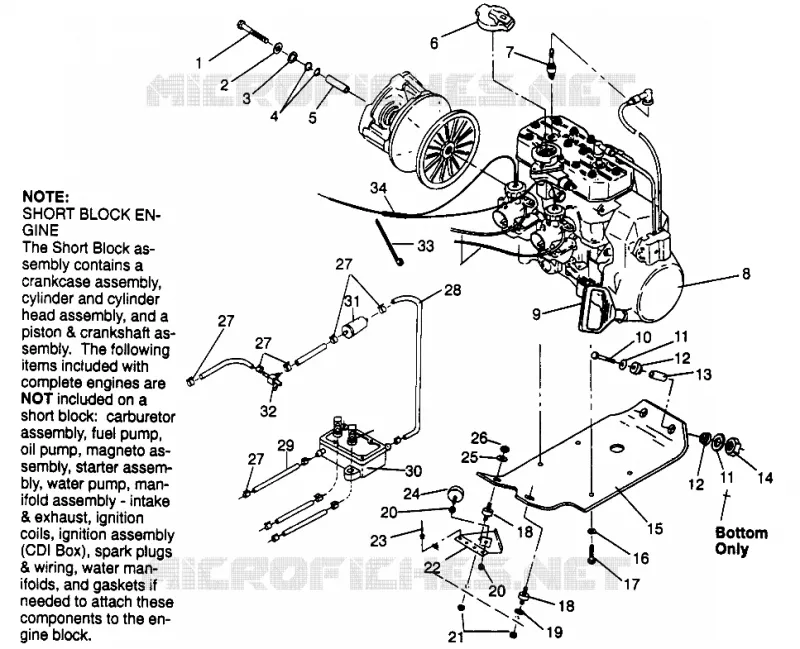 MONTAJE DEL MOTOR WIDETRAK LX 0962064 and EUROPEAN WIDETRAK LX E962064 (4931643164C003)