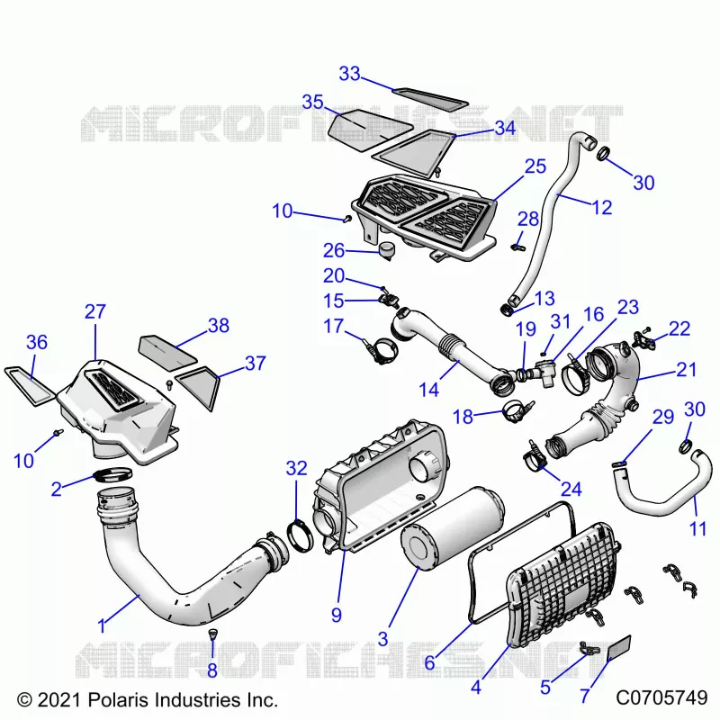 ENGINE, TOMA DE AIRE SYSTEM