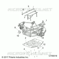 CHASSIS, MARCO PRINCIPAL AND SKID PLATES