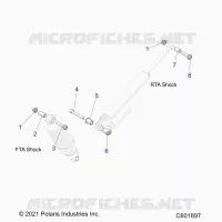 SUSPENSION, MONTAJE DE DESCARGA, REAR SUSP.