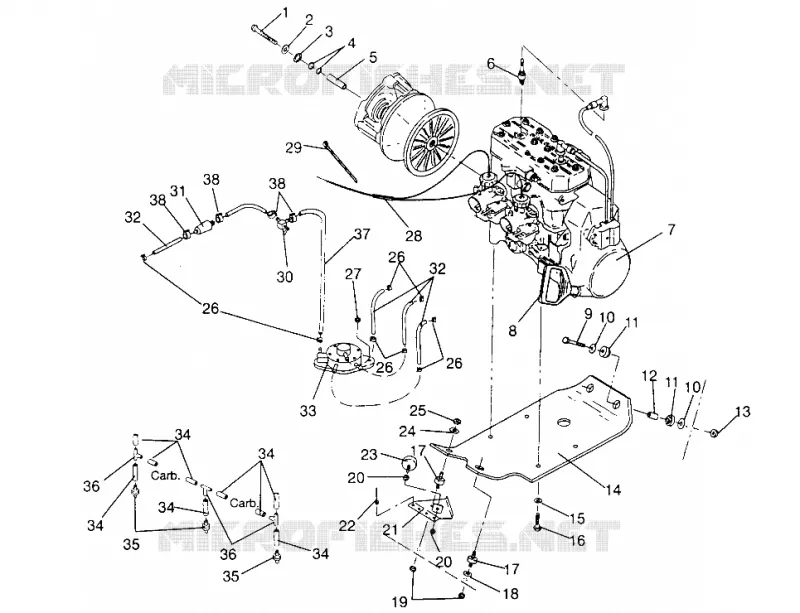 MONTAJE DEL MOTOR 440 XCR 0951660 (4929112911C003)