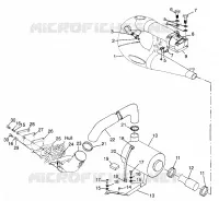 SISTEMA DE ESCAPE SL 700 B974071, Intl. SL 700 I974071, SL 700 Deluxe B974072 (4940874087B007)