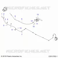 FRENO TRASERO BRAKE LINE AND PARK BRAKE