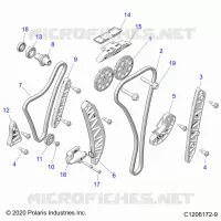 ENGINE, TIMING AND OIL CADENA DRIVES