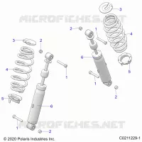 SUSPENSION TRASERA SHOCK AND MOUNTING
