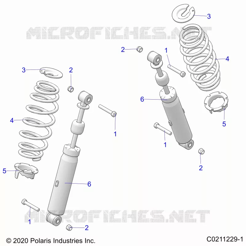 SUSPENSION TRASERA SHOCK AND MOUNTING
