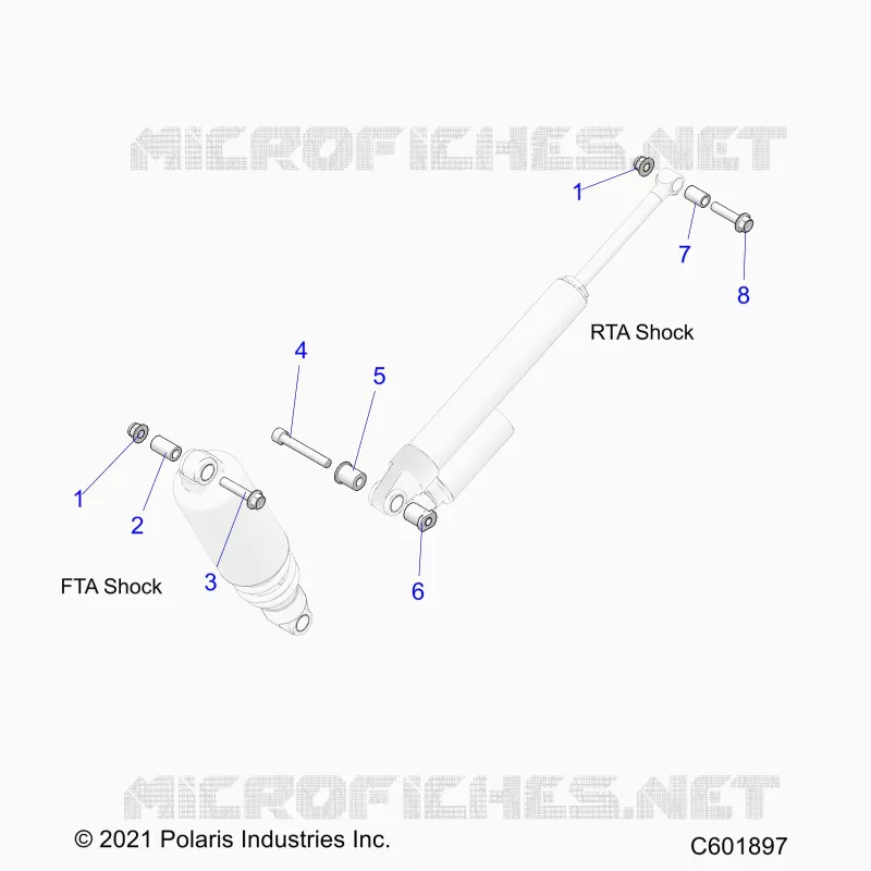 SUSPENSION, MONTAJE DE DESCARGA, REAR SUSP.