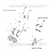 SISTEMA DE COMBUSTIBLE, RAIL, LINES and CUERPO DE MARIPOSA