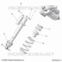 SUSPENSION, CHOQUE FRONTAL MOUNTING