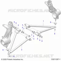 SUSPENSION, A-ARM AND PUNTAL MOUNTING