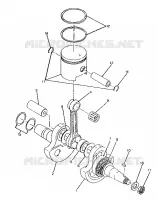 CIGUEÑAL AND PISTÓN ASSEMBLY 250 4X6 / W928627 (4922902290040A)