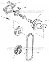 BOMBA DE AGUA XLT TOURING  0963357 and EUROPEAN XLT TOURING  E963357 (4931923192C009)