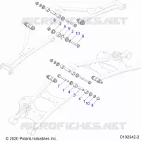 SUSPENSION TRASERA CONTROL ARM, MOUNTING