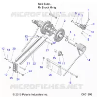 SUSPENSION, TRASERO ARM PAR