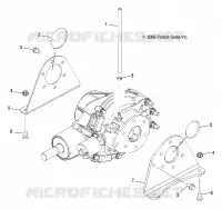 CAJA DE ENGRANAJES, MOUNTING, REAR (BUILT BEFORE 1/15/07)