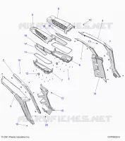CARROCERÍA POSTERIOR FENDERS AND BEZELS- Z24NEE99A2/B2 (C0705025-9)